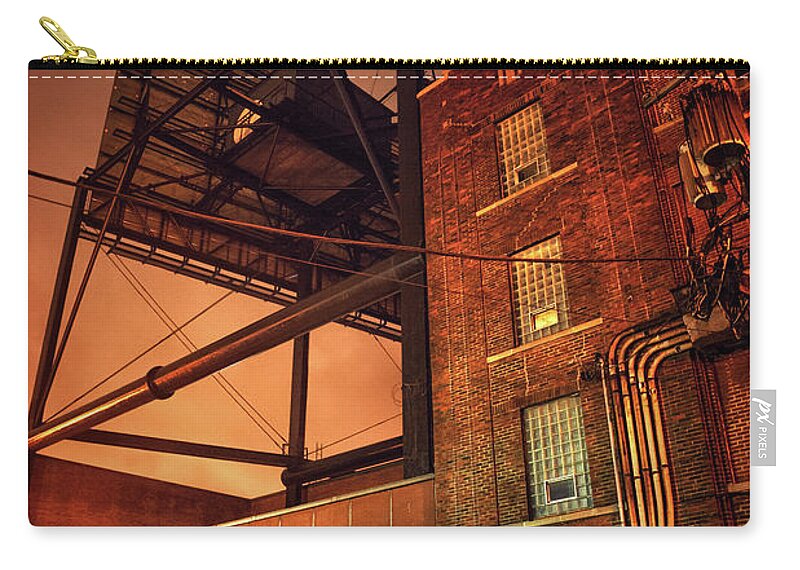 Alley Carry-all Pouch featuring the photograph Industrial Sky by Bruno Passigatti