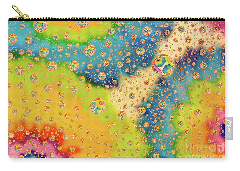 Abstract Art Zip Pouch featuring the photograph Infinite Flowers by Jo Ann Gregg