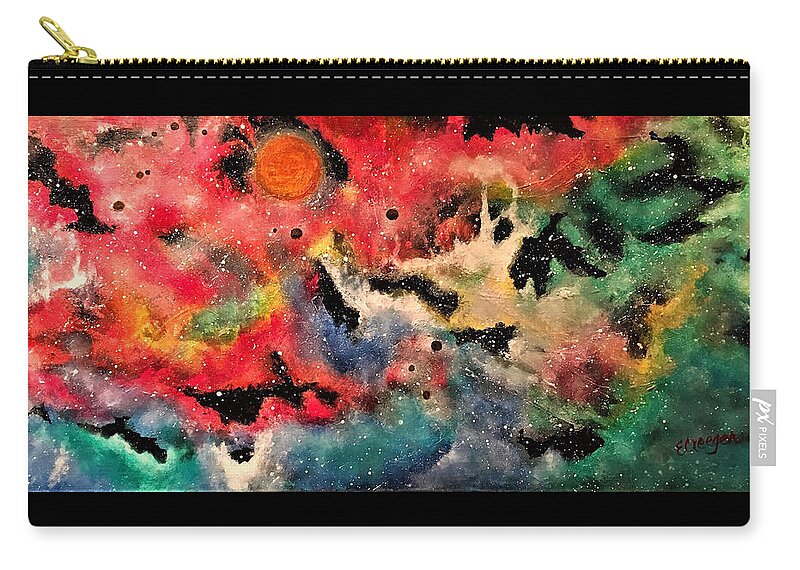 Space Carry-all Pouch featuring the painting Infinite Infinity 1.0 by Esperanza Creeger