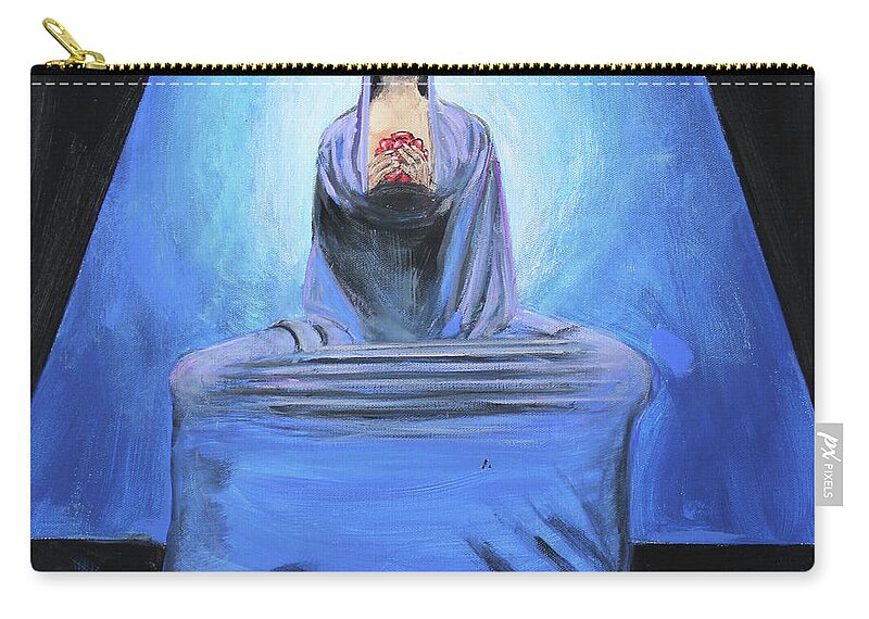 Dance Zip Pouch featuring the painting Inner Dance by Lyric Lucas