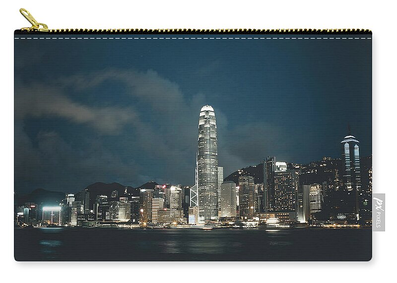 Outdoors Zip Pouch featuring the photograph International Finance Centre Of Hong by Jimmy Ll Tsang