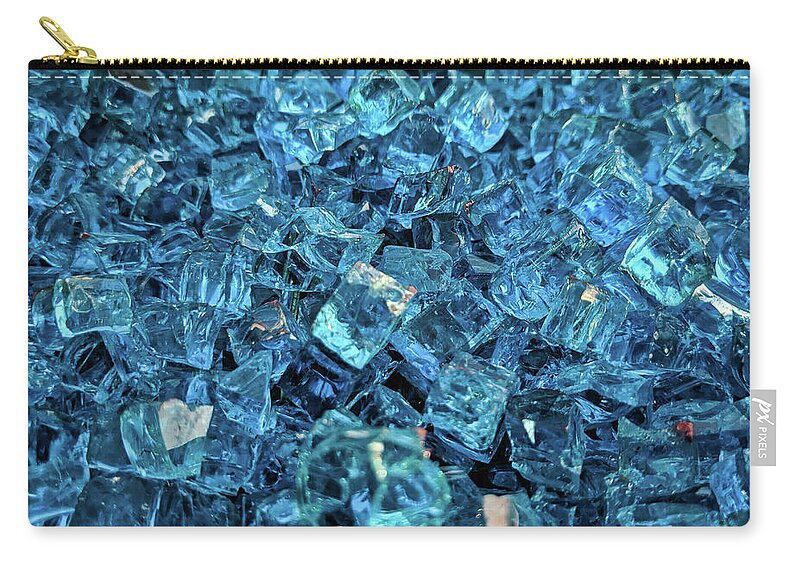 Turquoise Carry-all Pouch featuring the photograph Into the Fire Pit by Portia Olaughlin