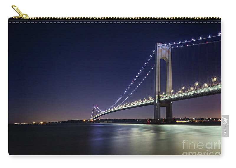 Kremsdorf Zip Pouch featuring the photograph Into The Night by Evelina Kremsdorf