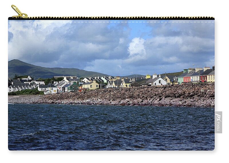 Ireland Zip Pouch featuring the photograph Irish Seaside Village, Co Kerry by Aidan Moran