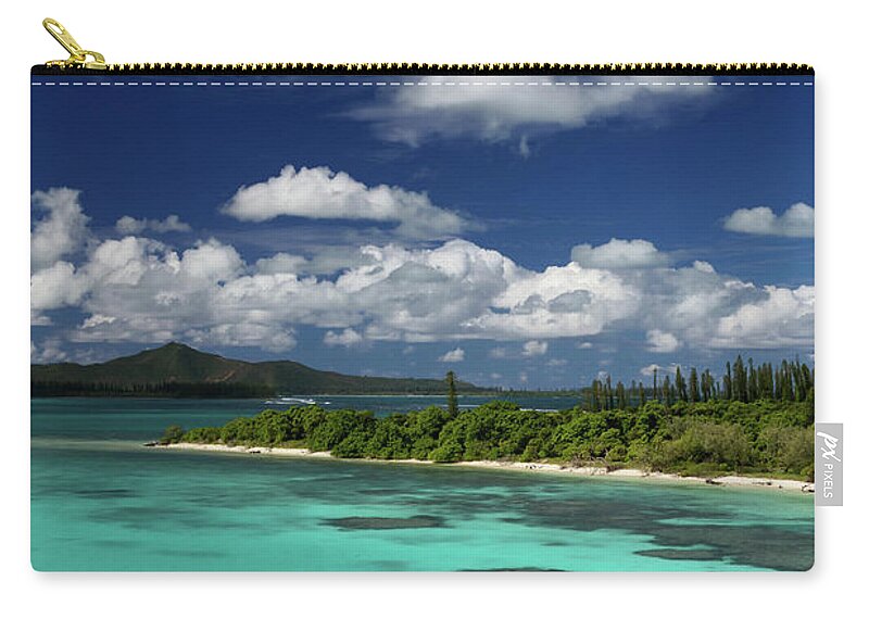 Scenics Zip Pouch featuring the photograph Islet Coral Lagoon by Mako Photo