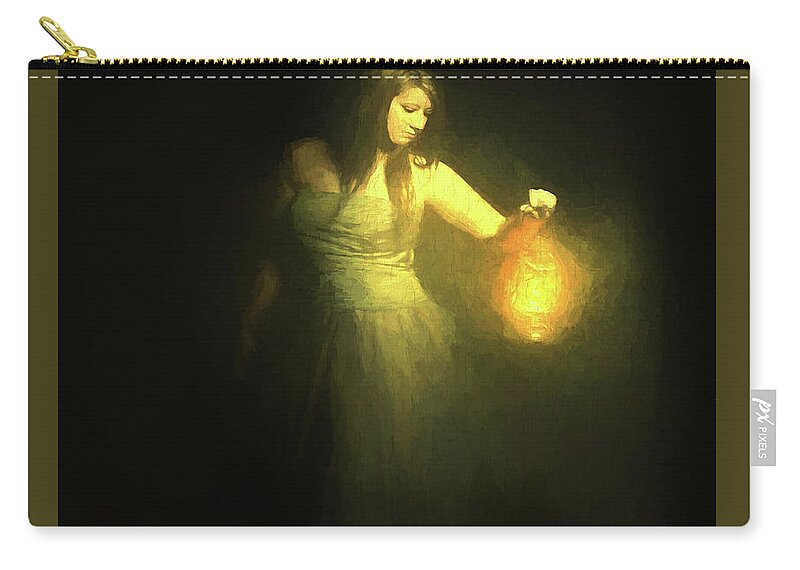 Maiden Carry-all Pouch featuring the digital art It Beckons Me by Mark Allen
