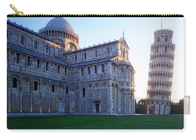 Clear Sky Zip Pouch featuring the photograph Italy, Tuscany, Pisa, Duomo Santa Maria by John Turner
