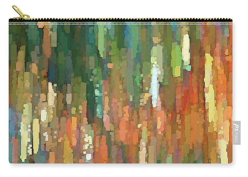 Squares Zip Pouch featuring the digital art It's Full of Squares by David Manlove