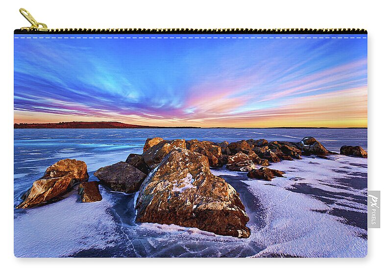 Artistic Rendering Zip Pouch featuring the photograph Its Not Too Late by ABeautifulSky Photography by Bill Caldwell