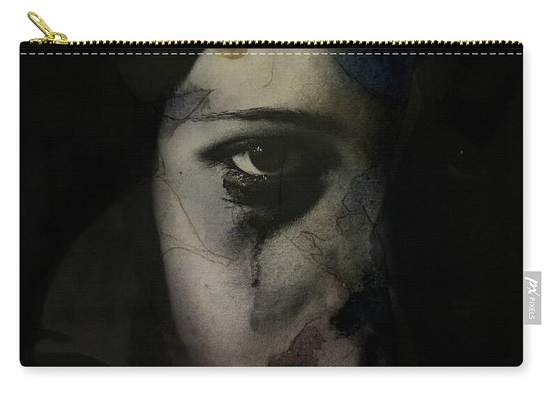Love Zip Pouch featuring the mixed media I've gotta a picture of the woman I love by Paul Lovering