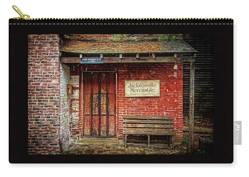 Photos For Sale Zip Pouch featuring the photograph Jacksonville Mercantile by Thom Zehrfeld