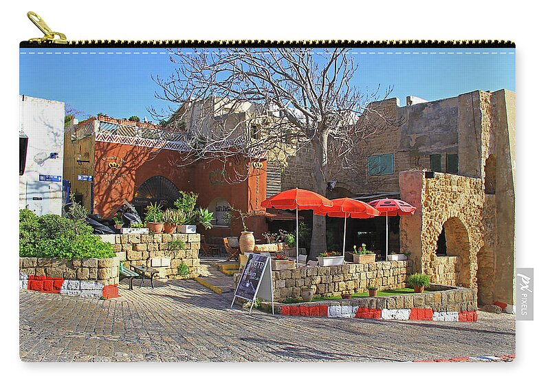 Jaffa Zip Pouch featuring the photograph Jaffa, Israel by Richard Krebs