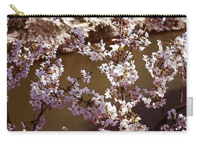 Outdoors Zip Pouch featuring the photograph Japan - Sakura by Boaz Rottem