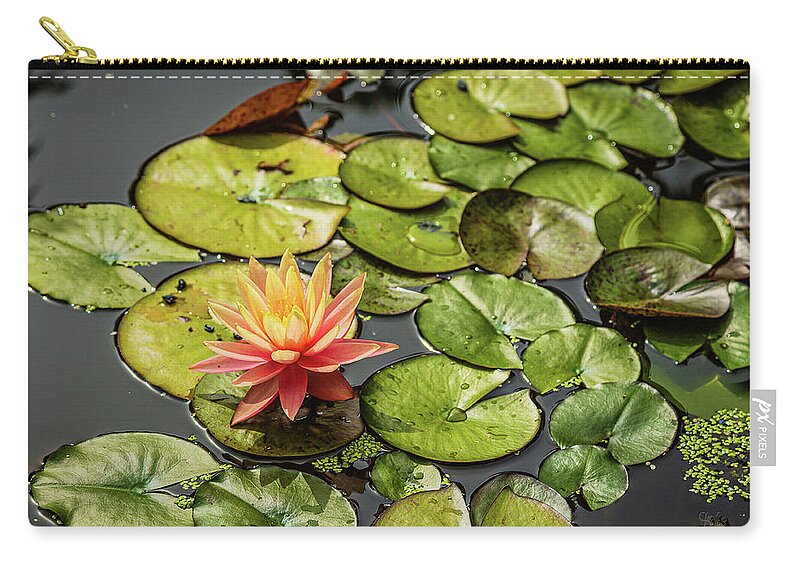 Landscapes Zip Pouch featuring the photograph Japanese Garden-6 by Claude Dalley
