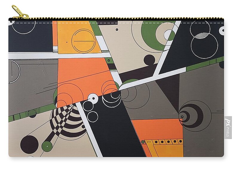 Jazz Zip Pouch featuring the painting Jazzz by Pat Purdy