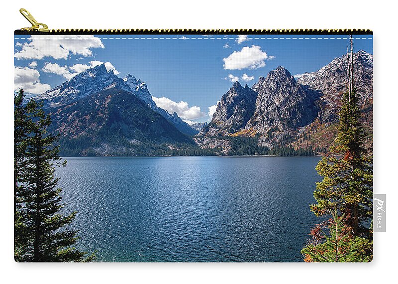 Jenny Lake Zip Pouch featuring the photograph Jenny Lake by Scott Read