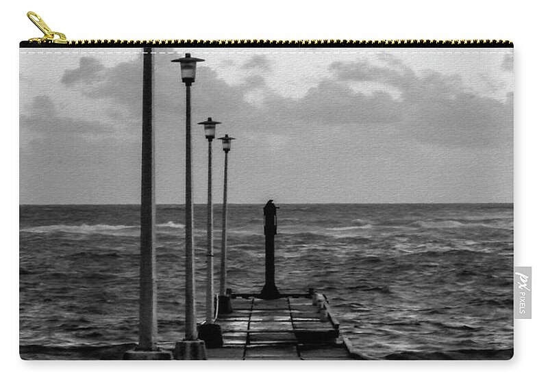 Jetty Zip Pouch featuring the photograph Jetty by Stuart Manning