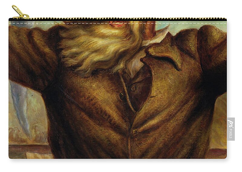 Painting Zip Pouch featuring the painting John Brown                by Mountain Dreams