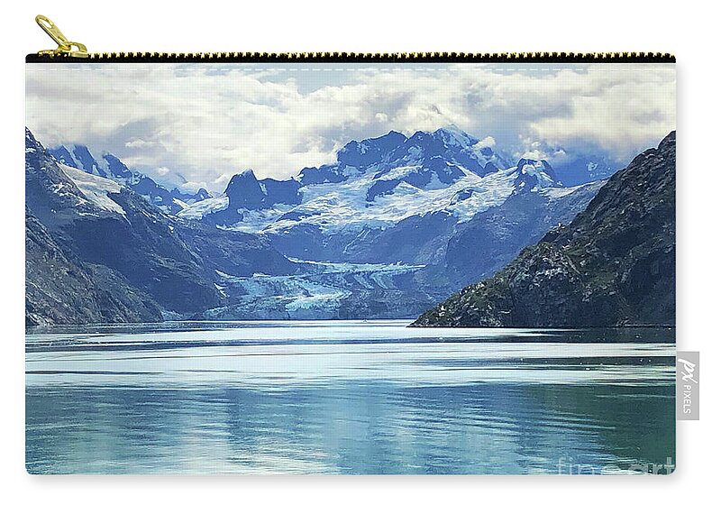 Mountains Zip Pouch featuring the photograph John Hopkins Inlet by Jeanette French