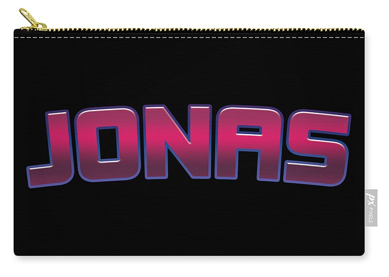 Jonas Zip Pouch featuring the digital art Jonas #Jonas by TintoDesigns