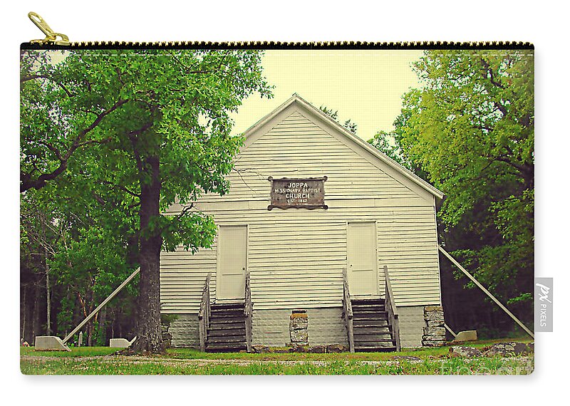 Historic Carry-all Pouch featuring the photograph Joppa Missionary Baptist Church 1862 by Stacie Siemsen