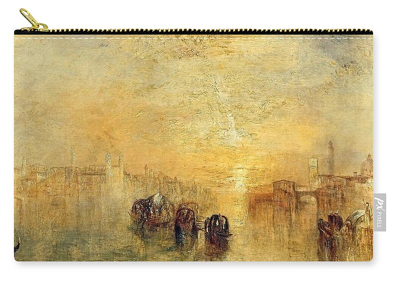 Going To The Ball (san Martino) Zip Pouch featuring the painting Joseph Mallord William Turner / 'Going to the Ball -San Martino-', 1846. by Joseph Mallord William Turner -1775-1851-