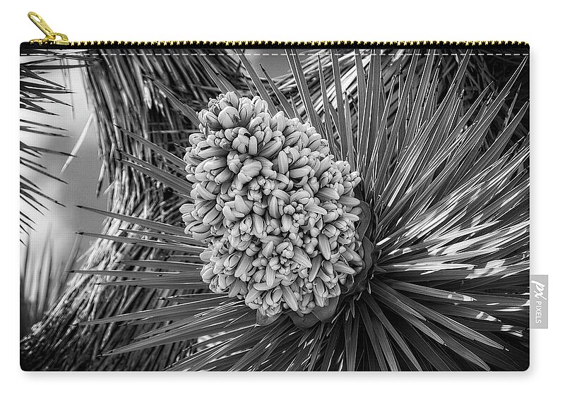 Joshua Tree Blooms Zip Pouch featuring the photograph Joshua Tree Super Bloom by Sandra Selle Rodriguez