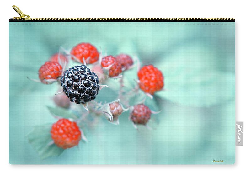 Food Zip Pouch featuring the photograph Juicy Berries by Christina Rollo