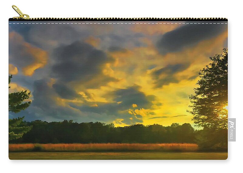  Carry-all Pouch featuring the photograph Just Before Sunset by Jack Wilson