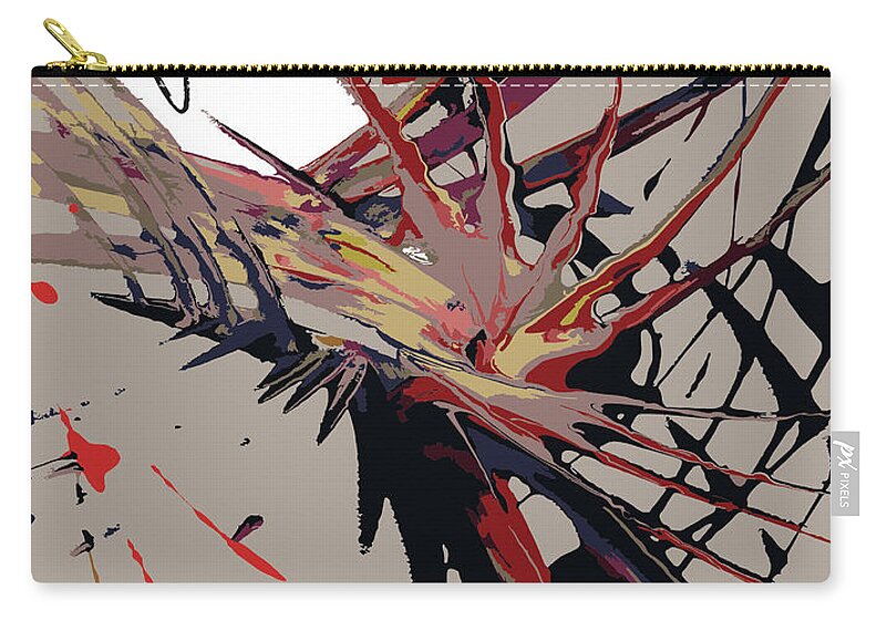 Zip Pouch featuring the digital art Just Do It by Jimmy Williams