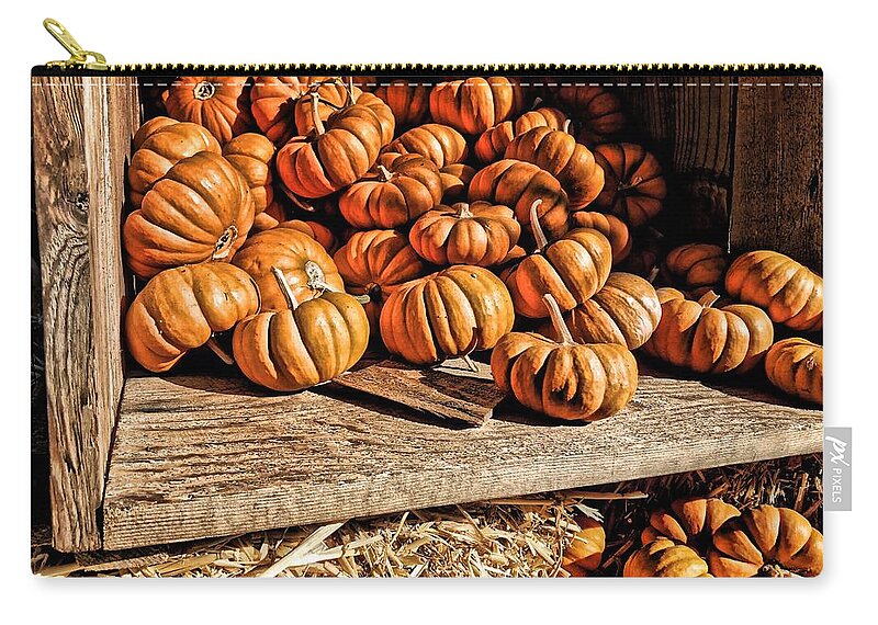 Harvest Zip Pouch featuring the photograph Just Picked by Steph Gabler