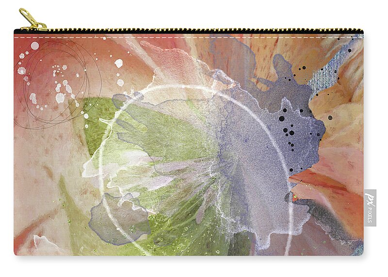 Abstract Zip Pouch featuring the photograph Just say yes by Karen Lynch