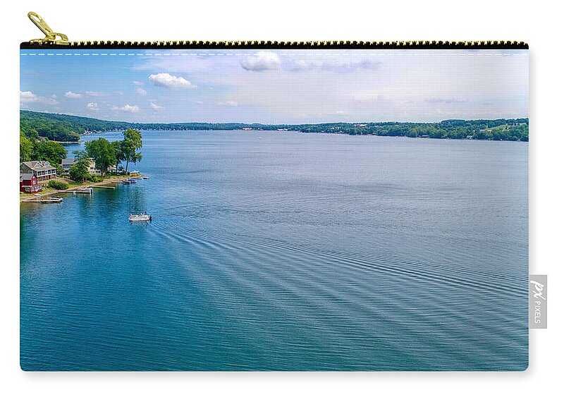 Finger Lakes Zip Pouch featuring the photograph Keuka Days by Anthony Giammarino