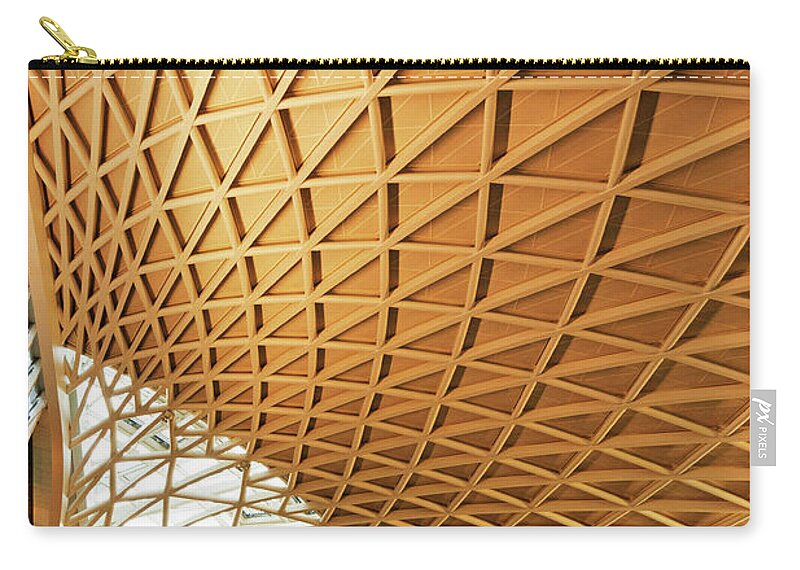 Ceiling Zip Pouch featuring the photograph Kings Cross And St Pancras Station by Alphotographic