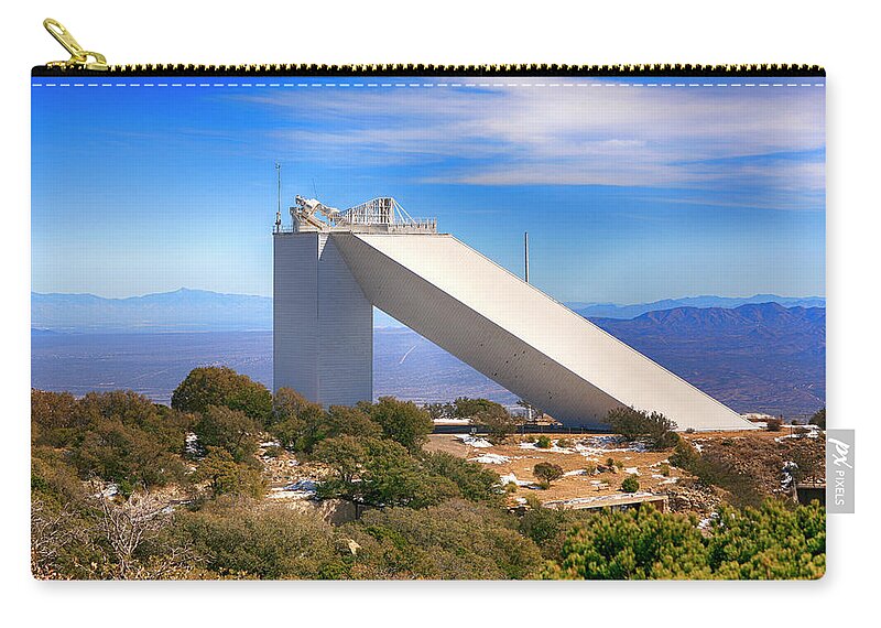 Observatory Zip Pouch featuring the photograph Kitt Peak Observatory by Chris Smith