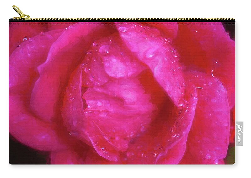 Roses Zip Pouch featuring the photograph Knockout Roses 003 by Rich Franco