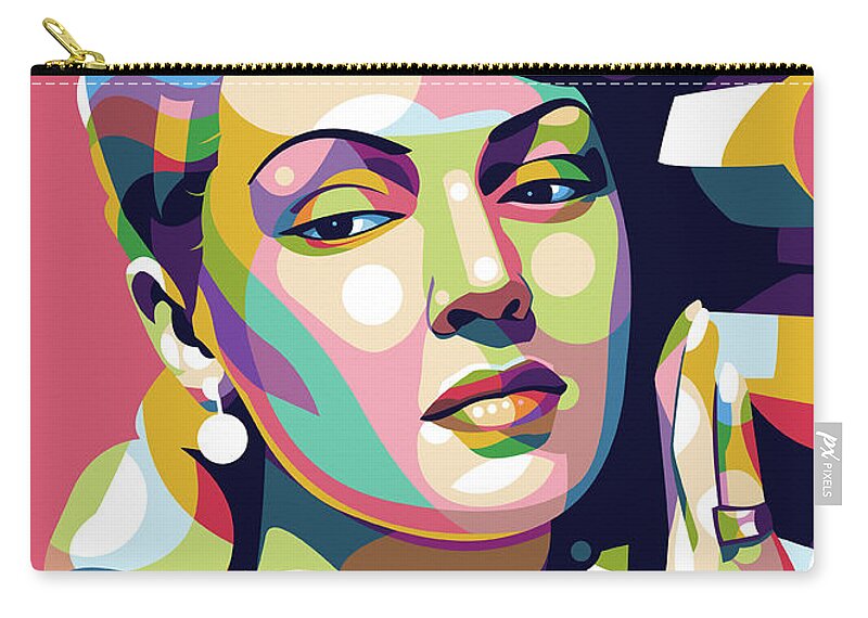 Lana Turner Zip Pouch featuring the digital art Lana Turner by Movie World Posters