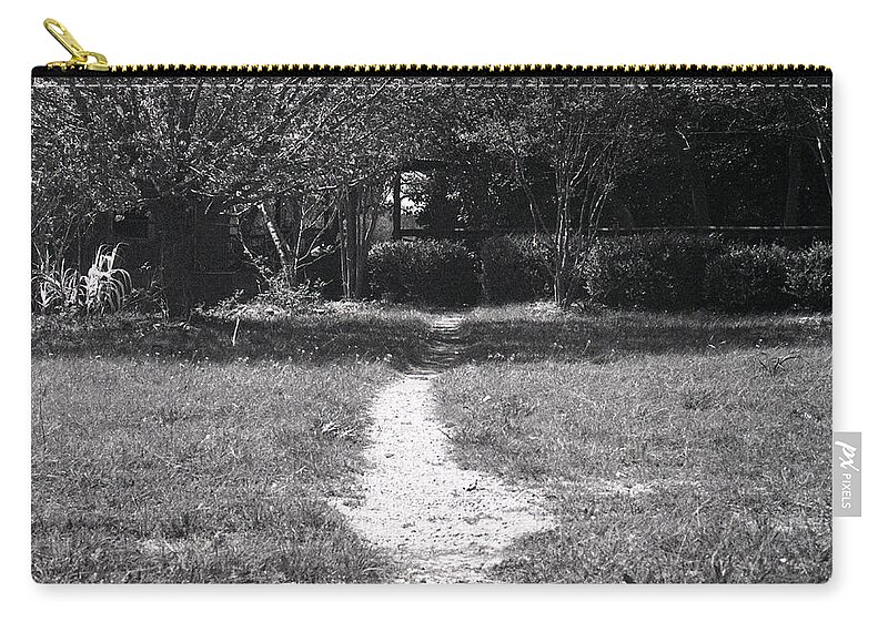 Tree Zip Pouch featuring the photograph Last Look Back by Ivars Vilums