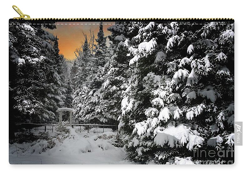 Winter Zip Pouch featuring the photograph Late Afternoon in Winter by Elaine Manley