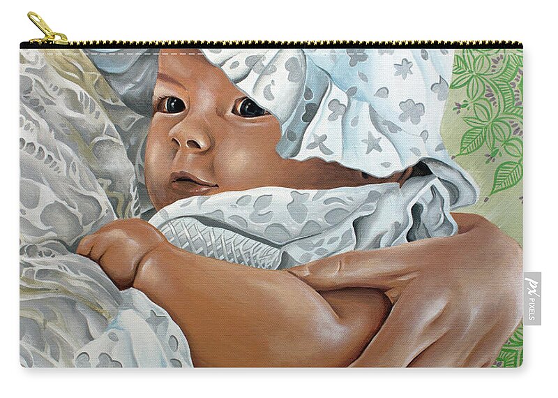  Zip Pouch featuring the painting Layla by William Love