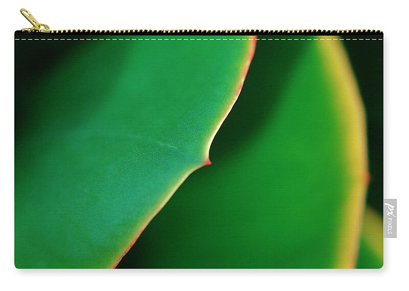 Australia Zip Pouch featuring the photograph Leaf Detail Sedum Spec by Arco Images / Leder Manuela