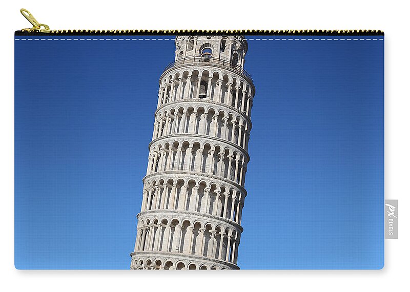 Leaning Zip Pouch featuring the photograph Leaning Tower Of Pisa by Narvikk