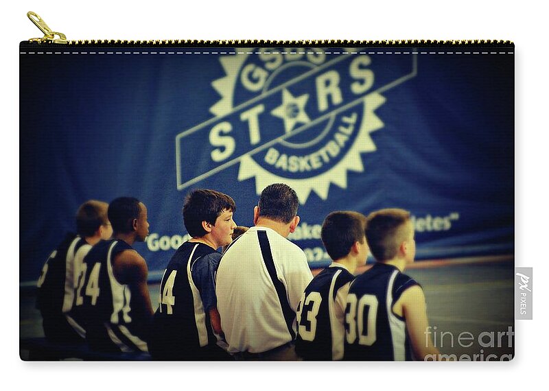 Sports Zip Pouch featuring the photograph Learning the Game by Frank J Casella