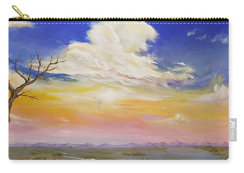 Icarus Carry-all Pouch featuring the painting Learning The Hard Way by James Andrews