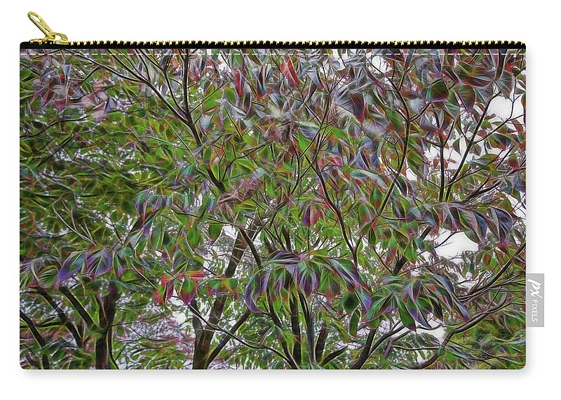 Nature Zip Pouch featuring the photograph Leaves full of Color by Crystal Wightman