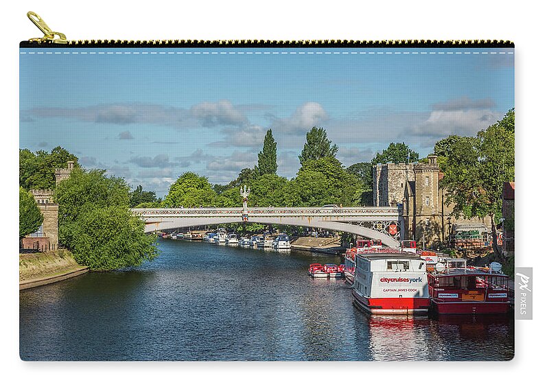 River Ouse Zip Pouch featuring the photograph Lendal Bridge, River Ouse, York by David Ross