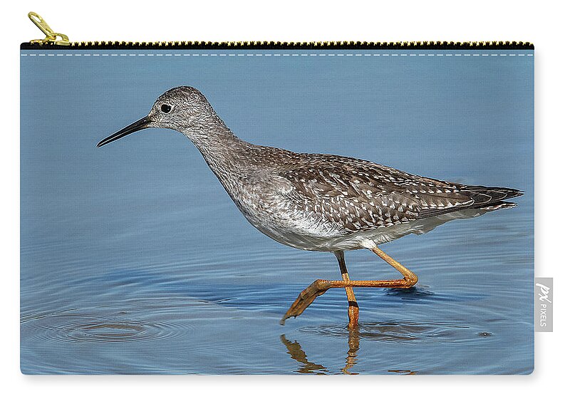 Nature Carry-all Pouch featuring the photograph Lesser Yellowlegs Sandpiper DMSB0203 by Gerry Gantt