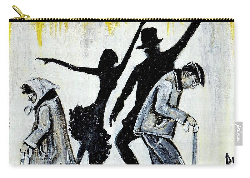 Love Zip Pouch featuring the painting Lets Get Back To THIS by Artist RiA