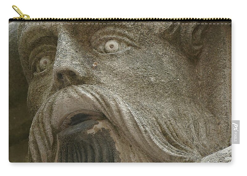 Croatia Zip Pouch featuring the photograph Life sized sculptures of human heads by Steve Estvanik