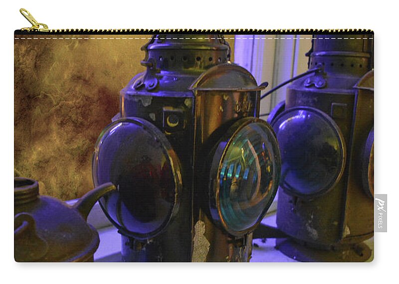 Lantern Zip Pouch featuring the photograph Light The Way by Vivian Martin